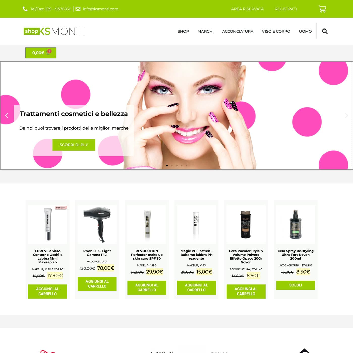 Homepage di KS Monti