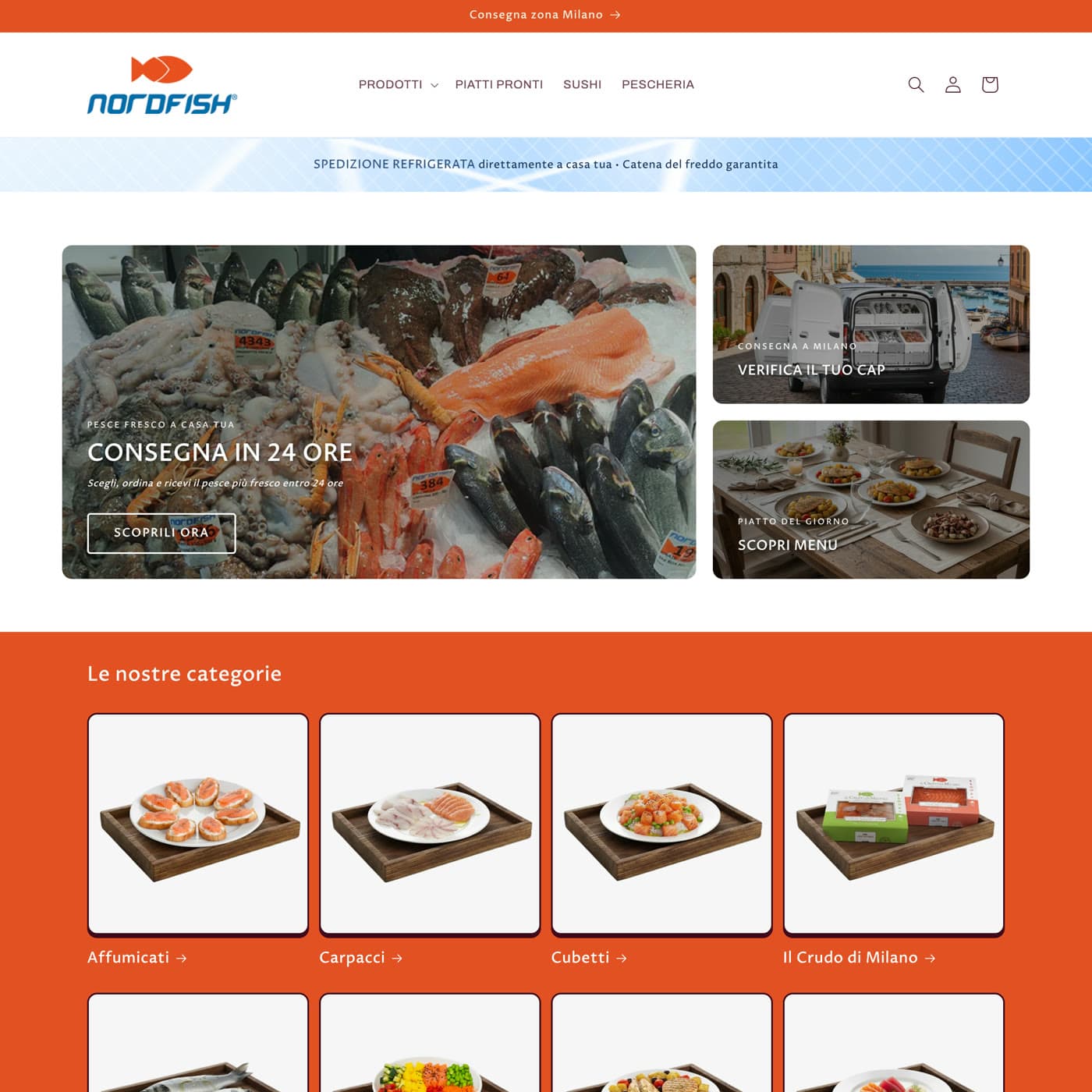 Homepage di Shop Nordfish